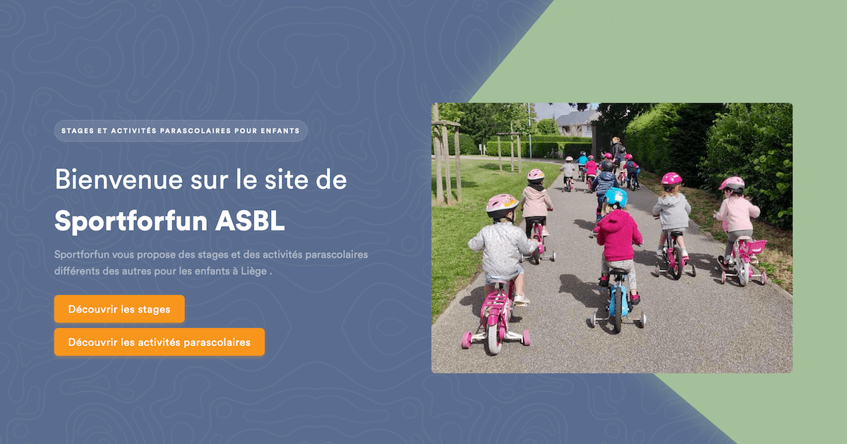 Sportforfun ASBL Stages pour le lieu Hall Omnisports de BeyneHeusay